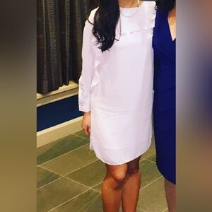 Banana Republic Pink Ruffle Dress